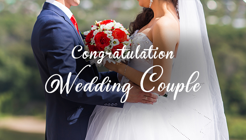 Best messages to congratulate the couples on their wedding day
