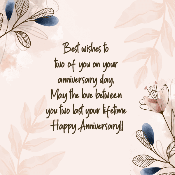 Best wedding anniversary wishes for couple