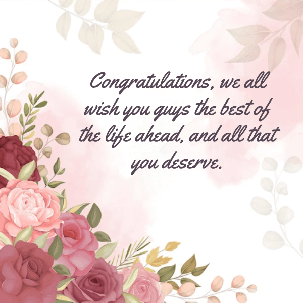 Top Wedding Congratulations Messages