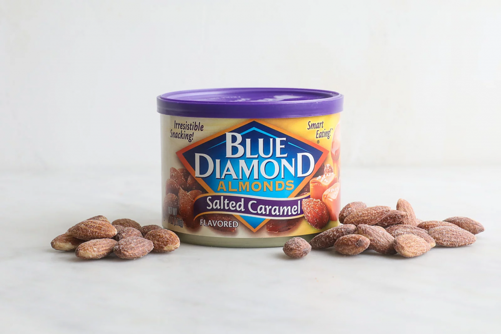 Flavored almonds