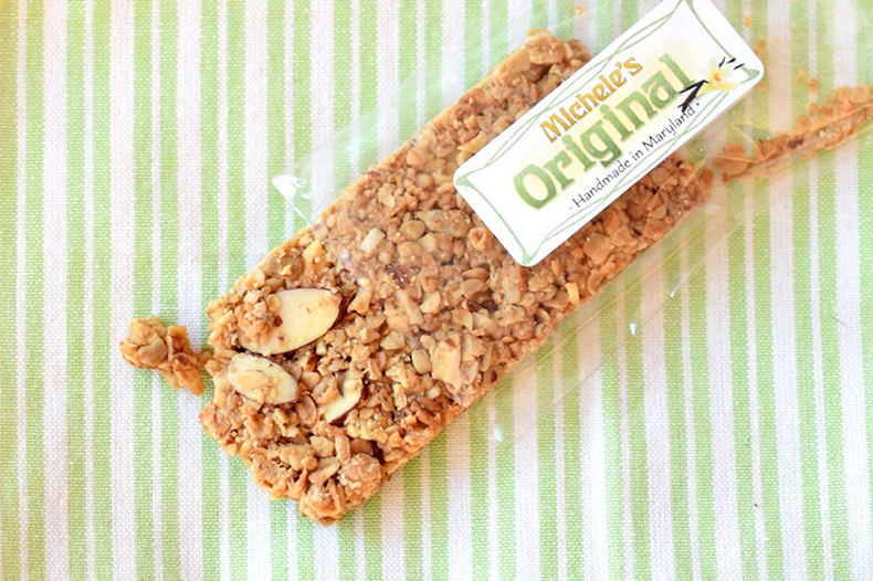 Handcrafted granola bars