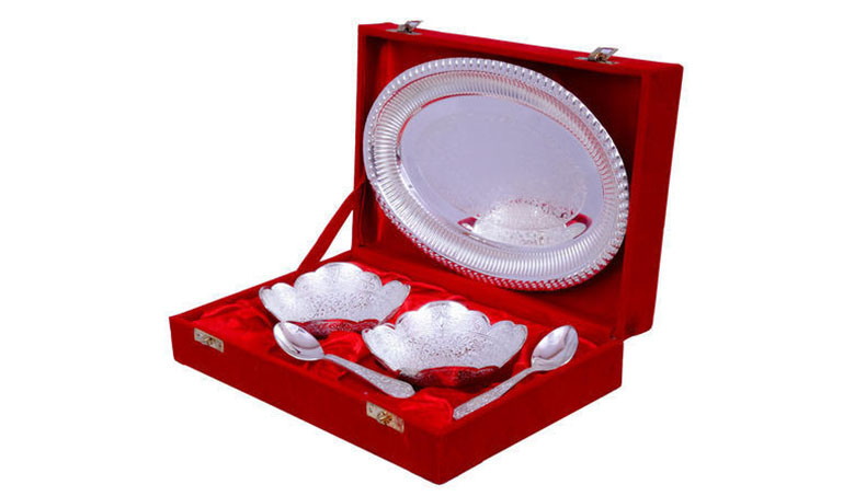 Silver plated bowl set