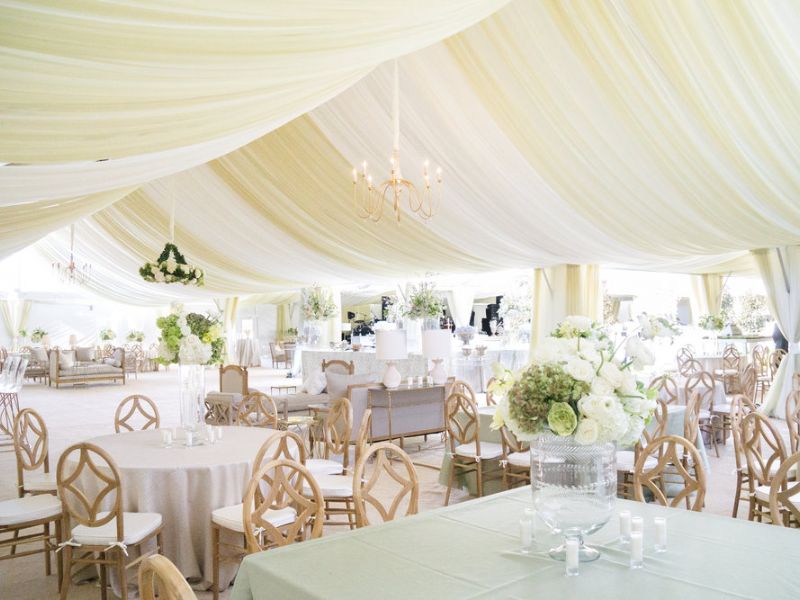 Use lots of white lights for decorating your wedding venue