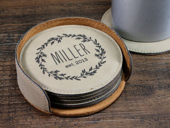 personalized coaster set