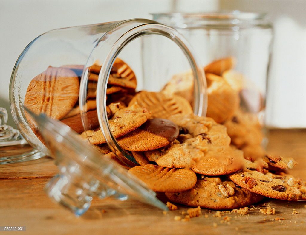 Assorted Cookies In A Jar