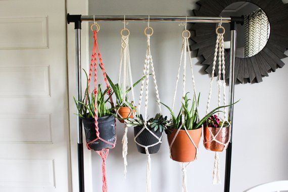 Fiber Cotton Macrame Plant Hanger