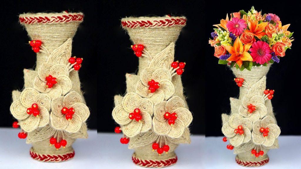 Handmade Flowers with Vase