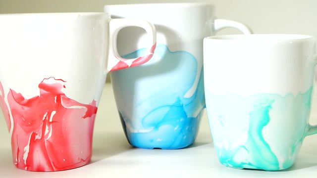 Nail Painted Coffee Mugs