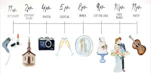How to create a wedding day timeline_
