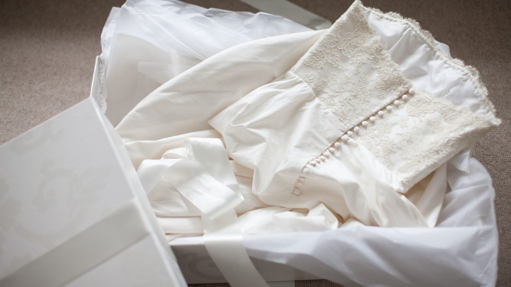 Get your wedding attire cleaned and preserved