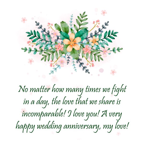 Wedding anniversary wishes for husband