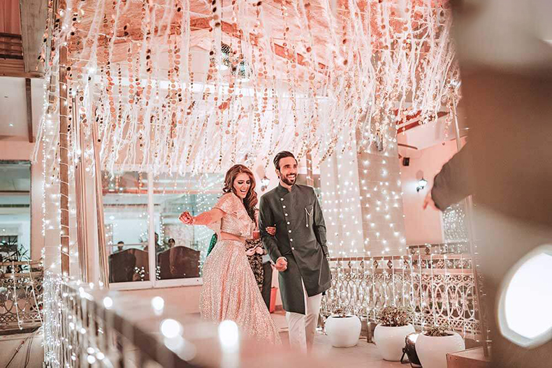 The entry of the Couple at the Reception Venue