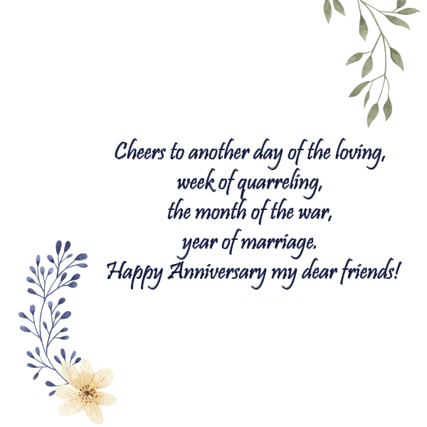 funny happy anniversary quotes for friends