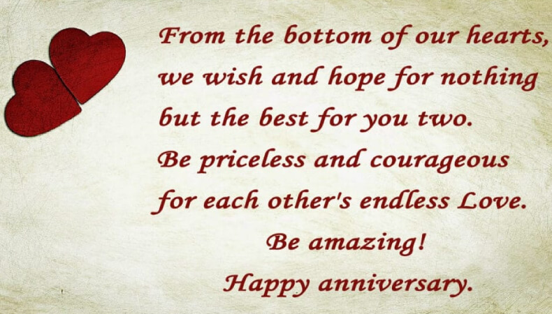 Happy anniversary wish