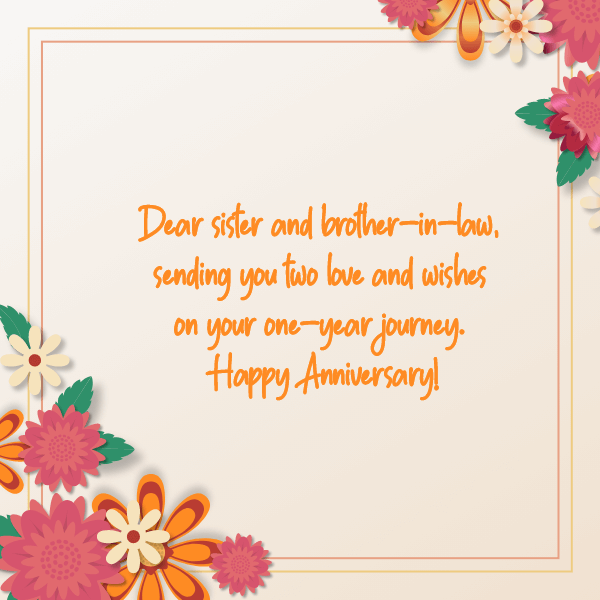 Wedding Anniversary Wishes for Sister