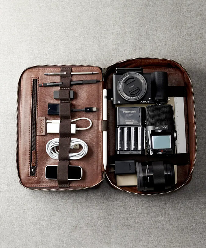 Set of camera with accessories as a gift for groom in roka ceremony as