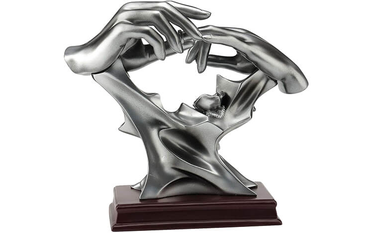 Soulmates Lovers Hands Entwined Sculpture