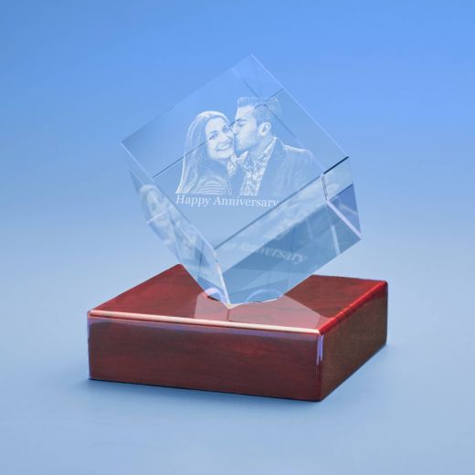 anniversary heart cube