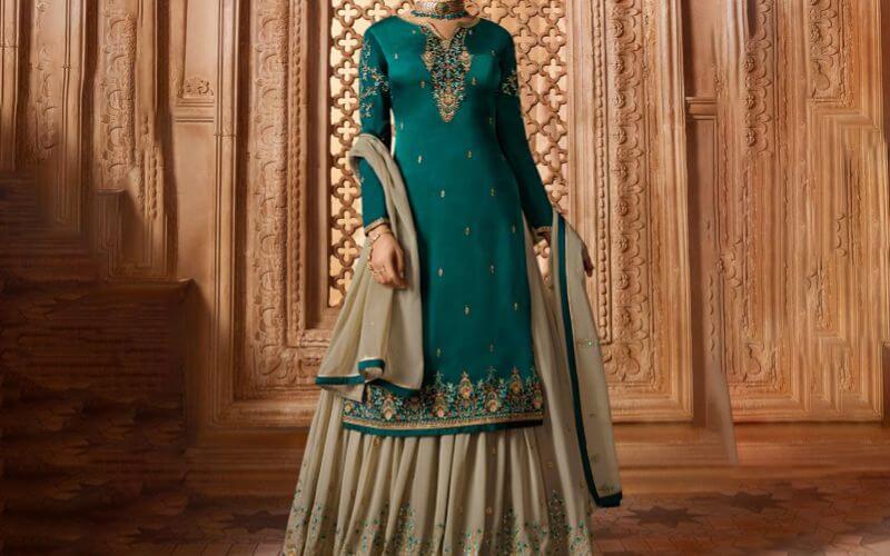 Retro Touch with Sharara Suit