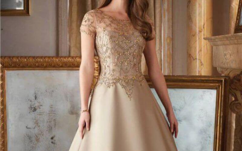 Gold and Silver Color Dress