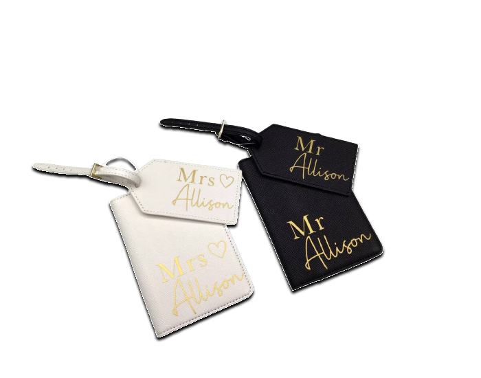 Mr. and Mrs. Luggage Tags