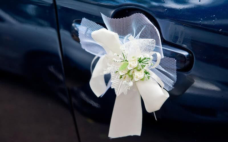 Decorative Corsage Fastened decoration on the car Handle 