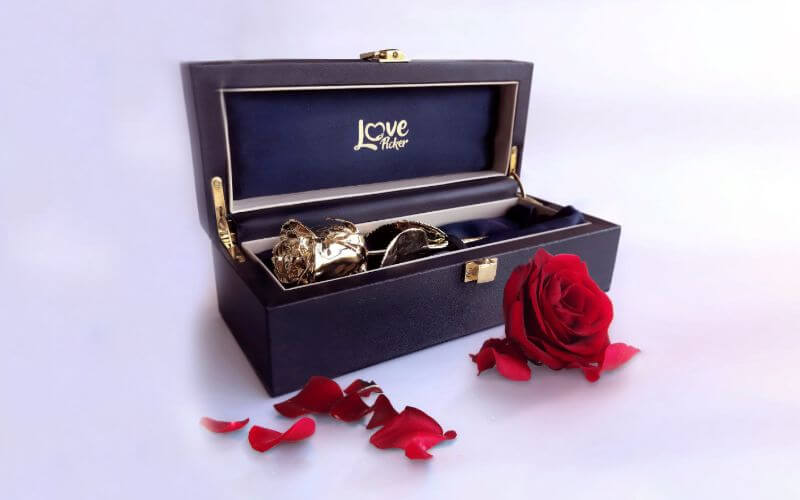 24 Karat Gold-Dipped Natural Rose Gift Ideas for Wedding Anniversary of Your Wife