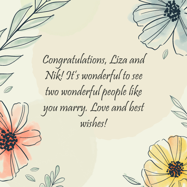 Best Wedding Wishes for Couple