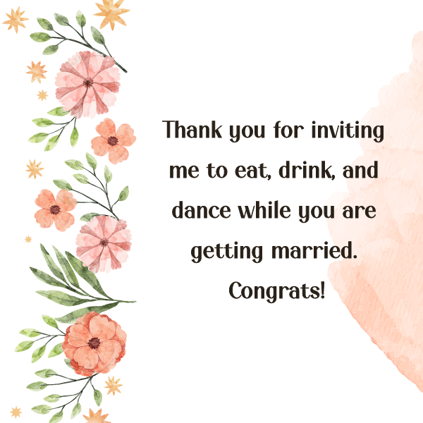 Congratulations Messages for Wedding Couple