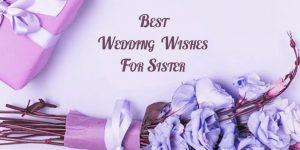 Best Wedding Wishes for Sister