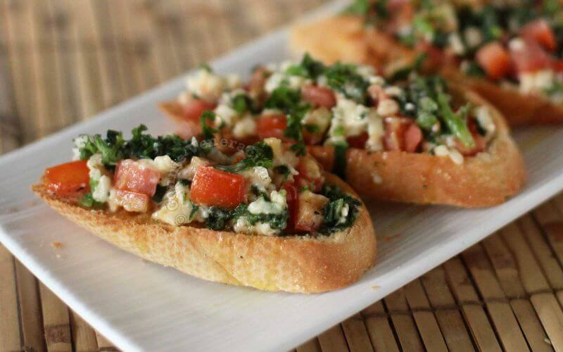 Bruschetta - Wedding reception food ideas