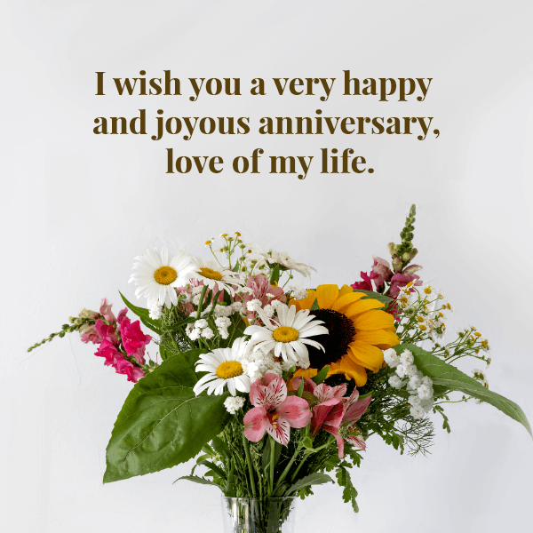 wedding anniversary wishes to wife from husband