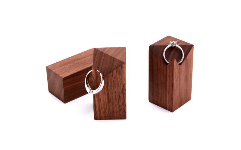 Eco-Friendly Wooden Ring Holder Wedding Gift Ideas