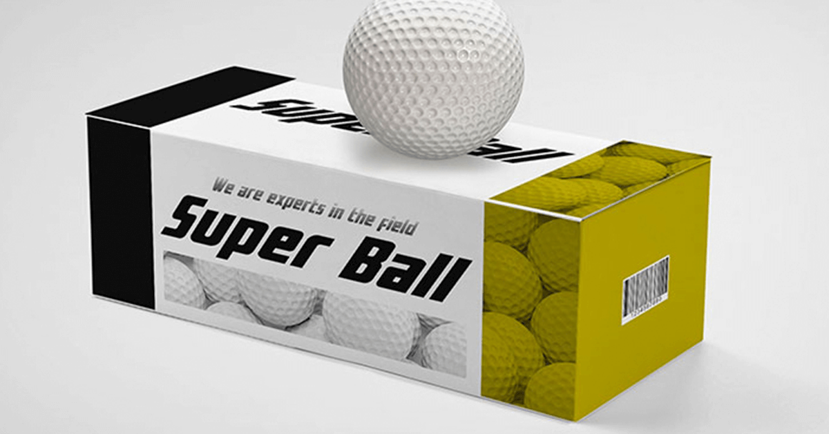 Personalised box of golf balls