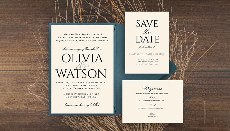 Perfect Formal Wedding Invitations