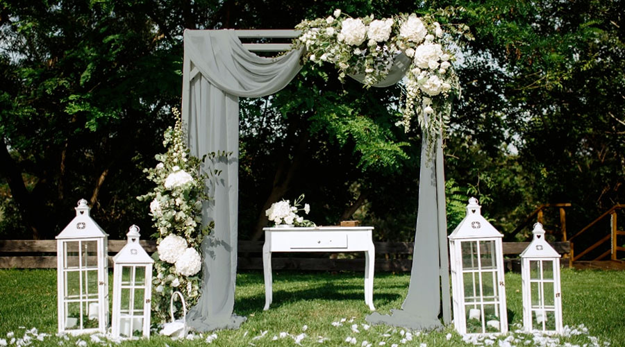 Sage Green Wedding Arch