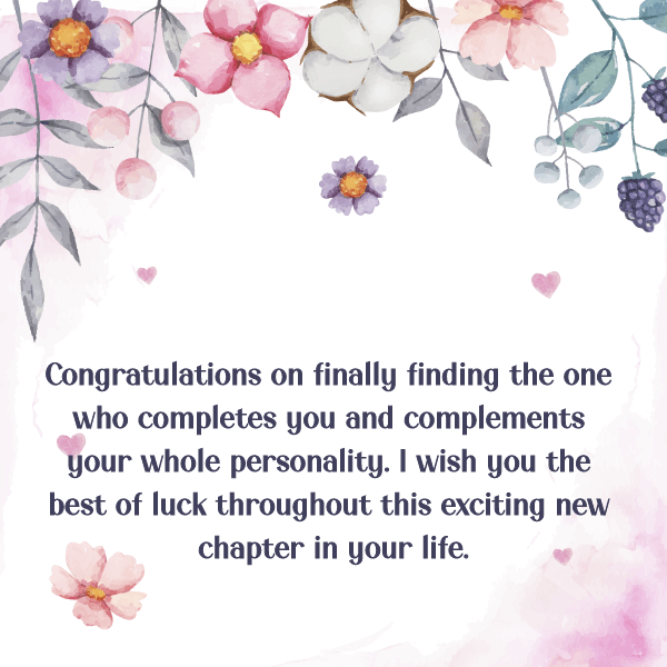 Congratulation Message for Newly Married Couple