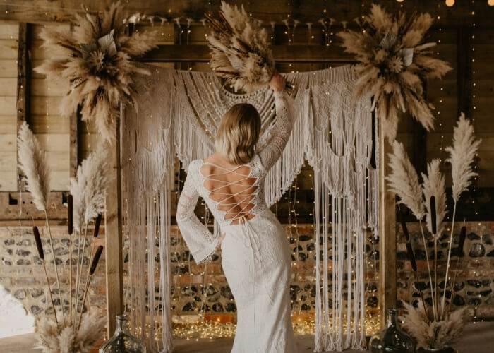 Macramé Wedding Backdrop