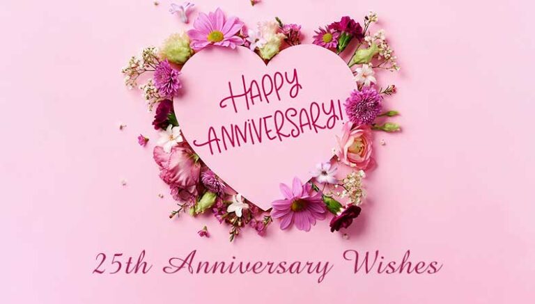 Silver Jubilee 25th Wedding Anniversary Wishes and Messages