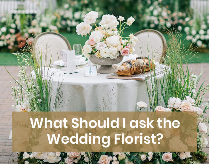 What should I ask the wedding florist