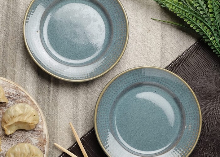 Emerald and Gold Dinnerware