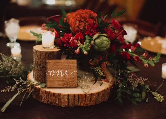 Poinsettia Centerpiece