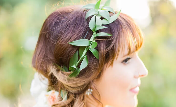 Greenery Flower Headband