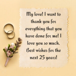 90+ Best 25th Wedding Anniversary Wishes for Husband