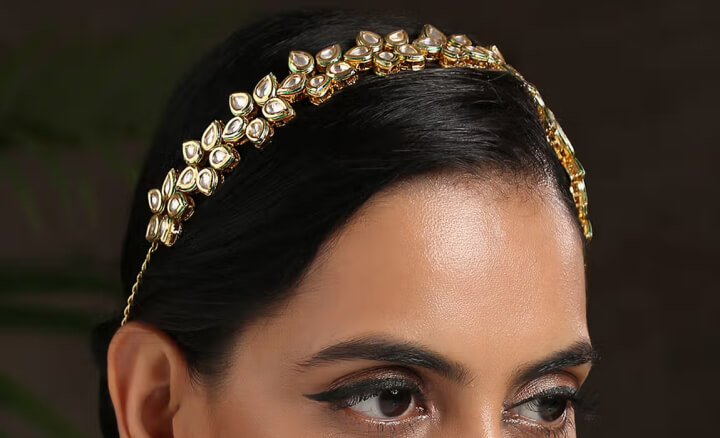 Gold-Tone Swarovski Pearl Headband