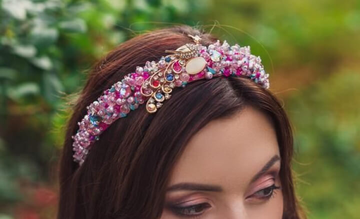 Crystal-Embellished Headband