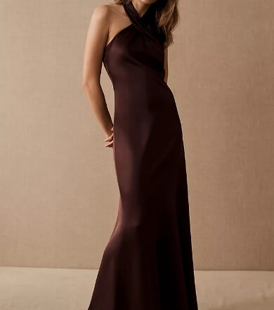 BHLDN Ruby Satin Charmeuse Dress