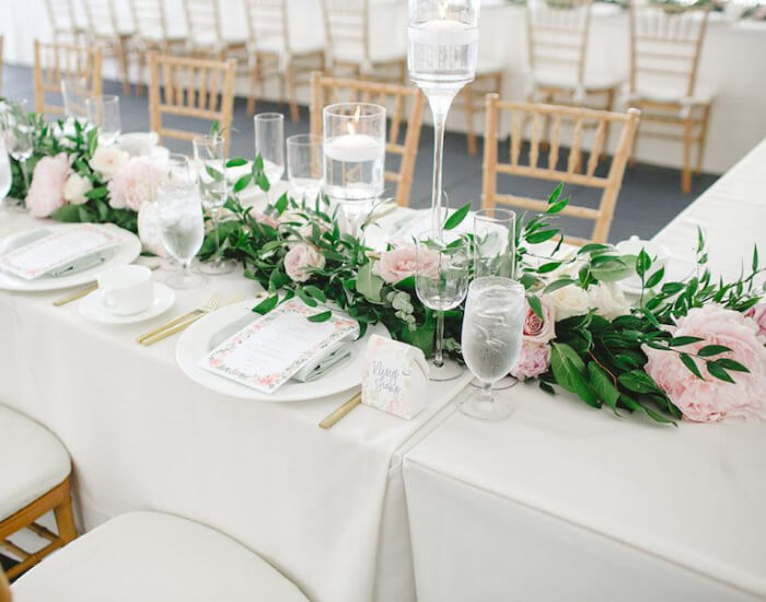 Flower Garland Centerpiece