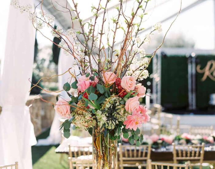 Pair Floral and Branches