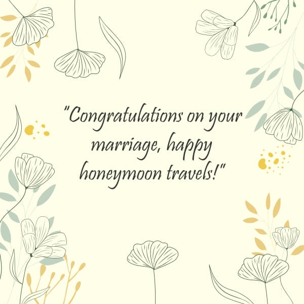Short honeymoon wishes quotes